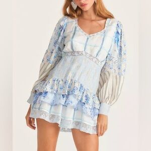Loveshackfancy Sienne silk dress